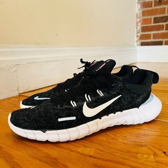 NIKE Free Run 5.0 Next Nature Mesh Sneakers Black Mens 9.5 - Picture 13 of 16